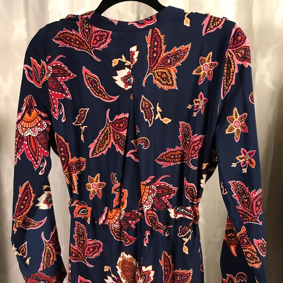 Liz Claiborne Petite Dress Paisley Leaf - Picture 7 of 8